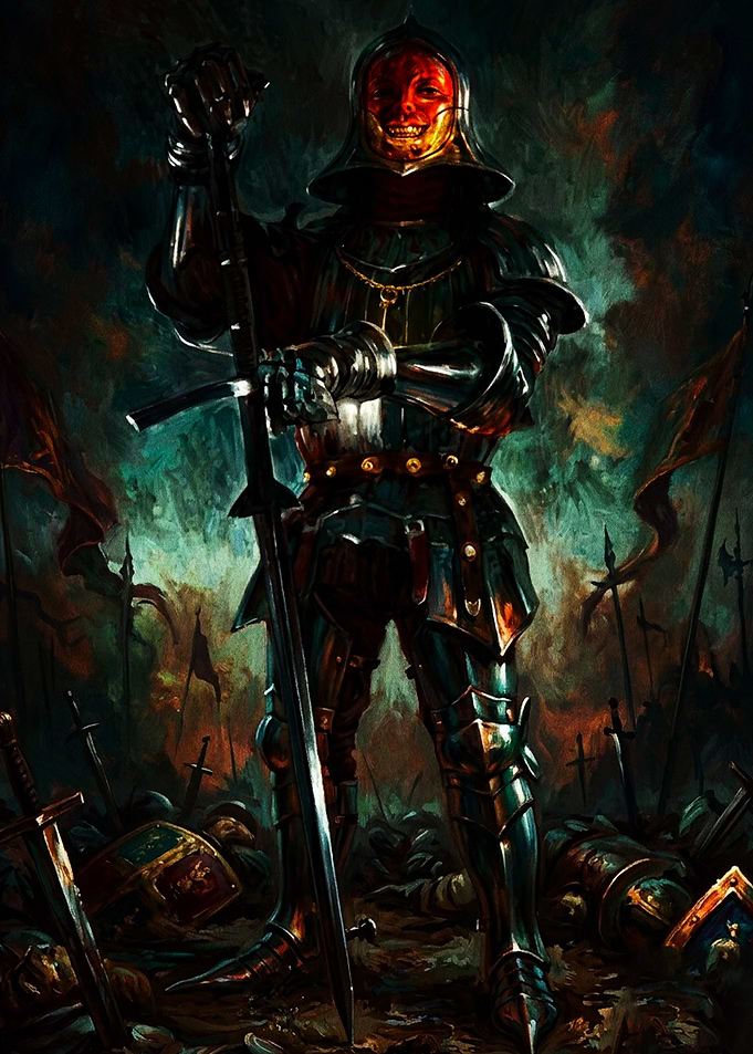 Sinister Knight with Red Mask