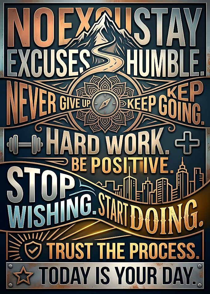 Inspirational Motivational Quote Poster