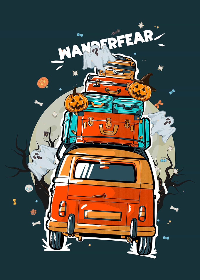 Halloween Wanderfear Travel Van
