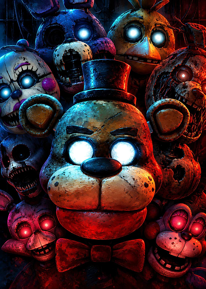 Five Nights at Freddy's Animatronic Collage