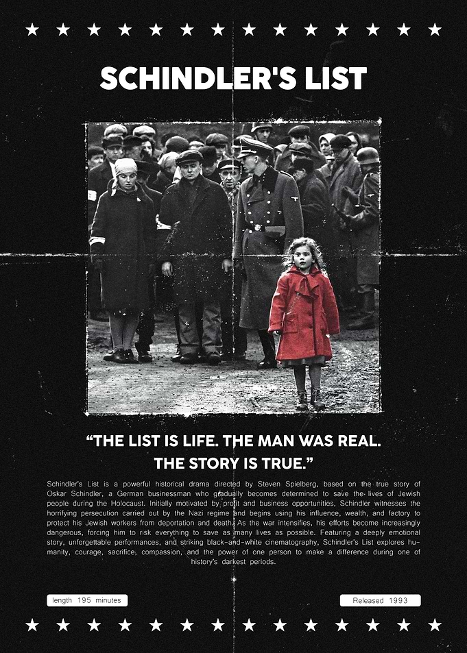 Schindler's List Movie Poster