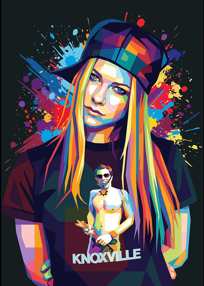 Avril Lavigne Pop Art Portrait