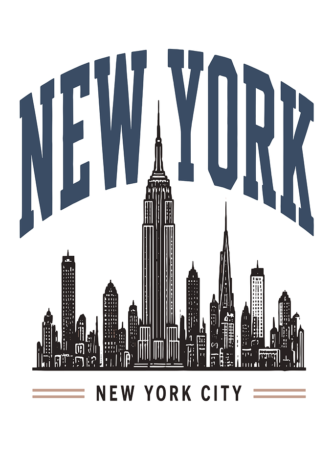 New York City Skyline Graphic
