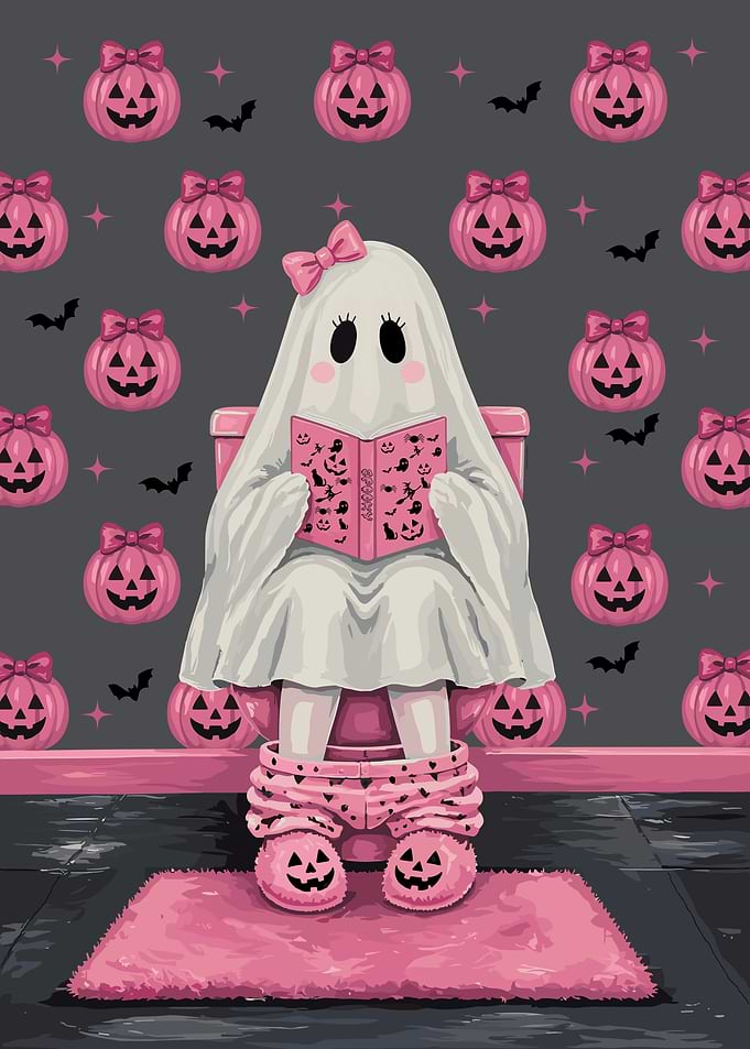 halloween bathroom