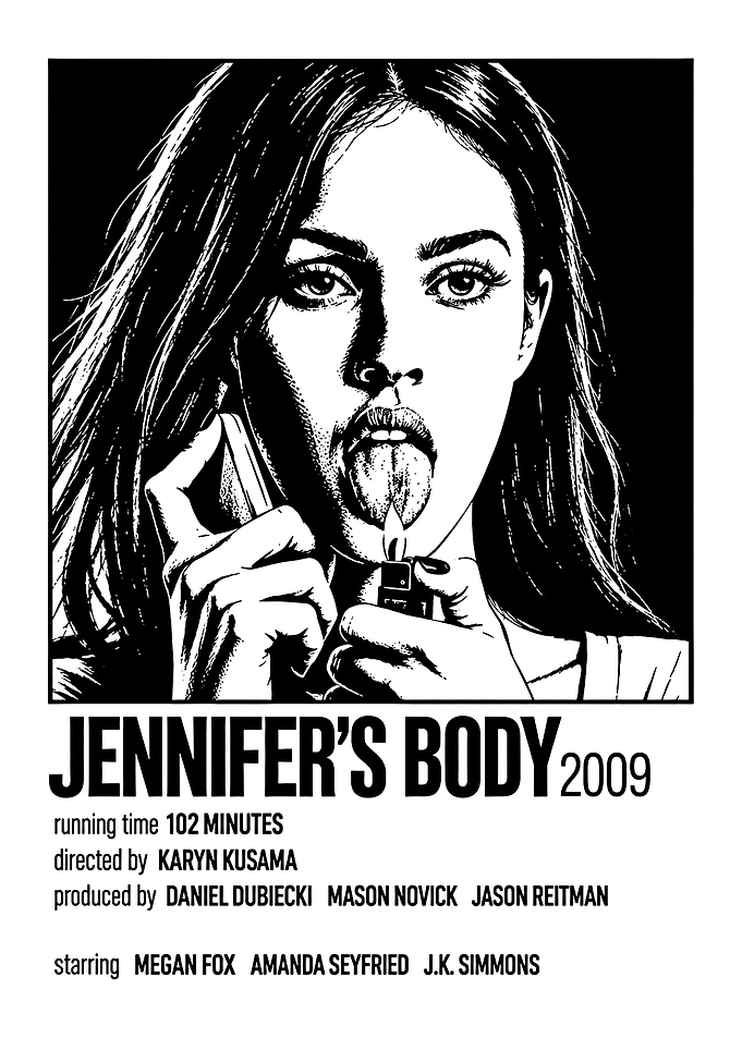 Jennifer's Body Minimalist Movie Poster
