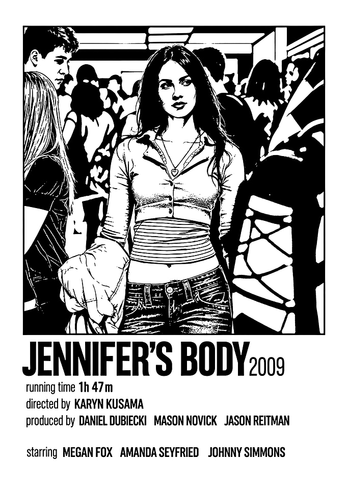 Jennifer's Body Minimalist Movie Poster
