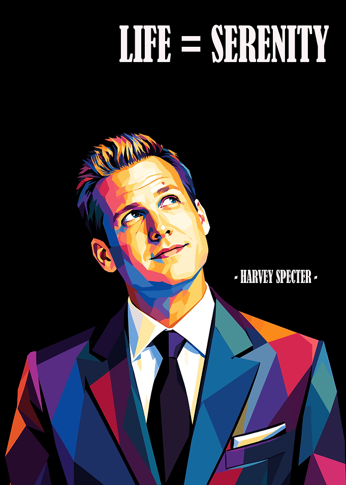 Harvey Specter Pop Art Poster