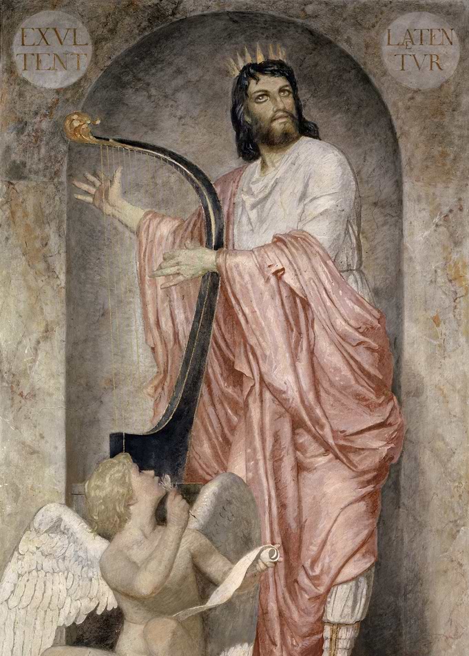 King David Playing the Harp