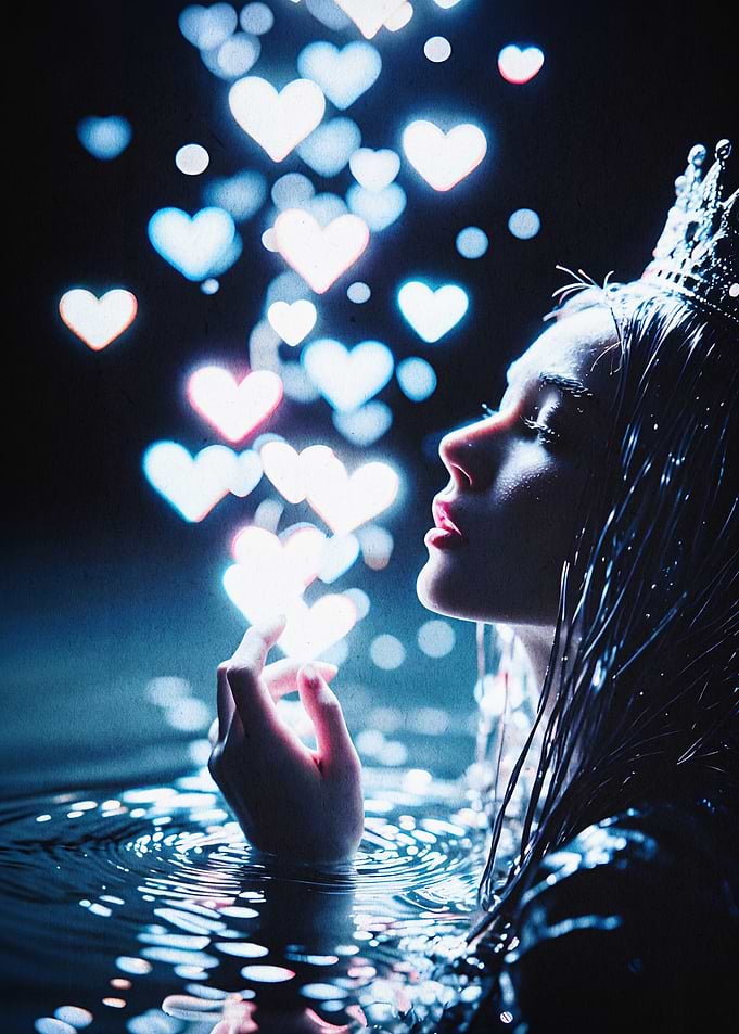 Queen Glow Heart Magic Dark Art