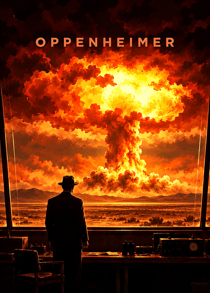 Oppenheimer Nuclear Explosion Movie Poster