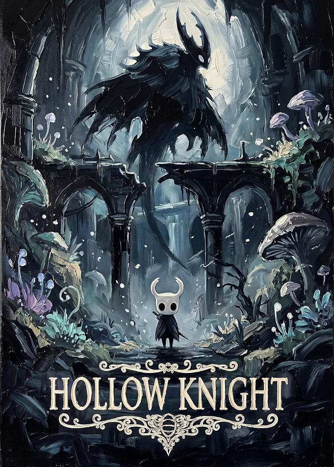 Hollow Knight Oil Painting Poster