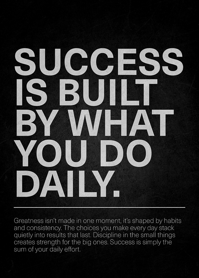 Success Is Built By Daily Habits