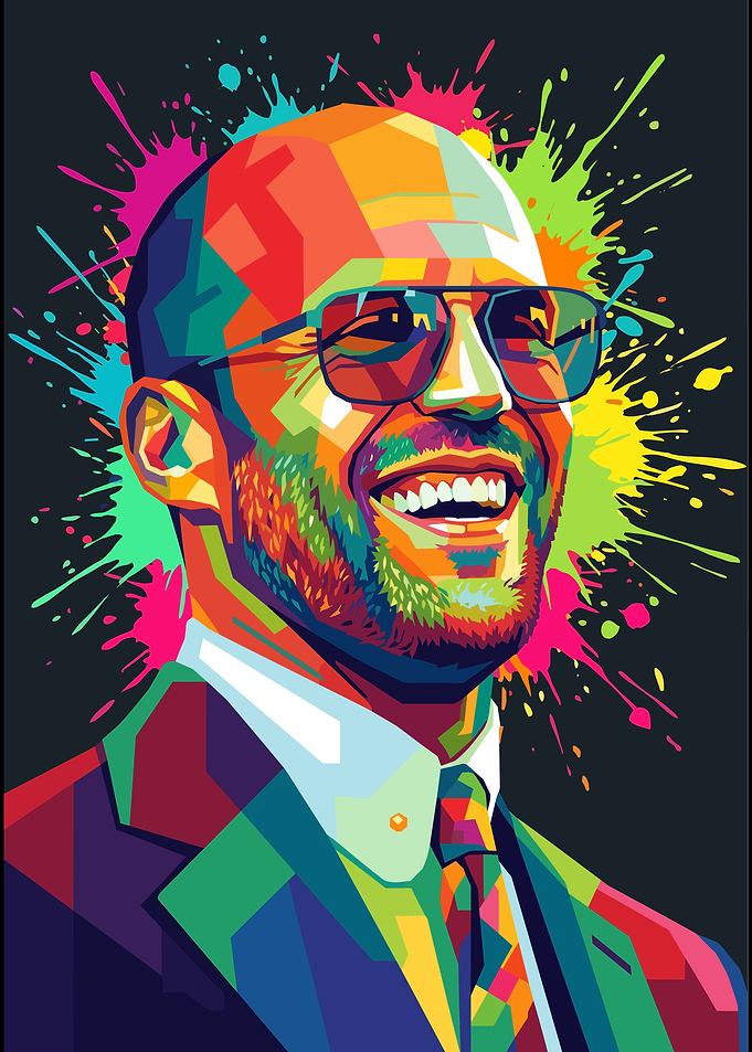 Jason Statham Pop Art Portrait
