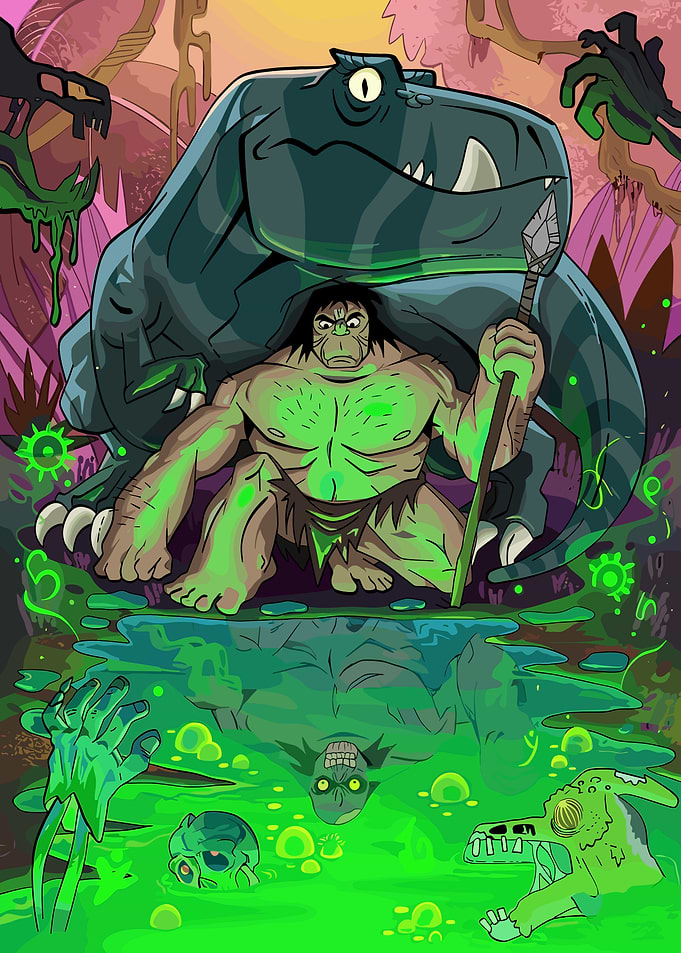 Primal Spear and Fang Illustration