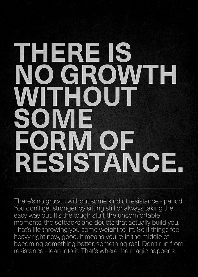 Inspirational Growth Quote Poster