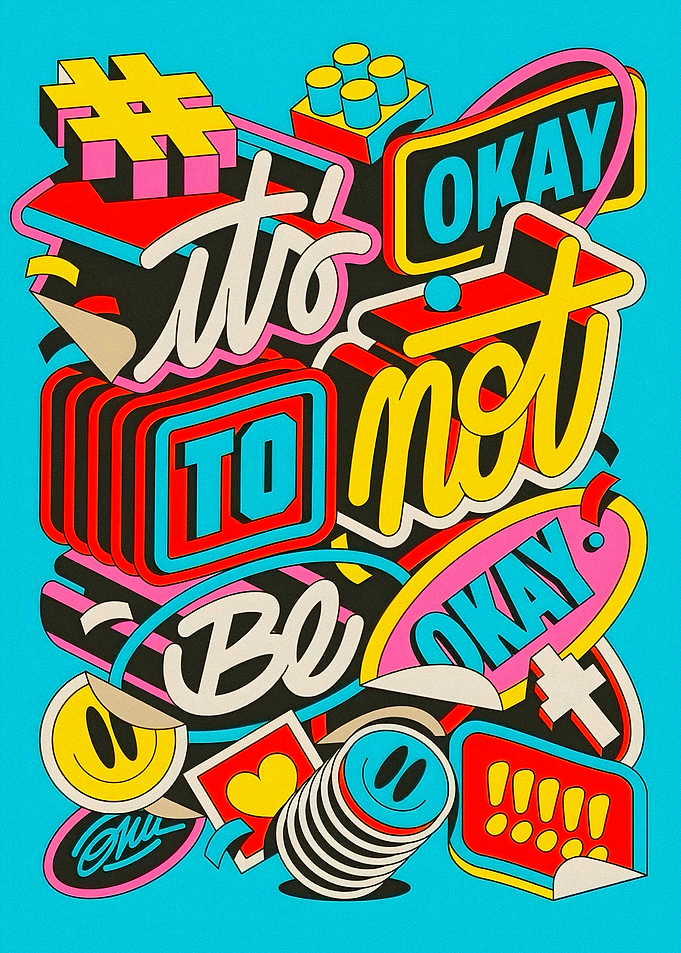 It's Okay Not To Be Okay Typography