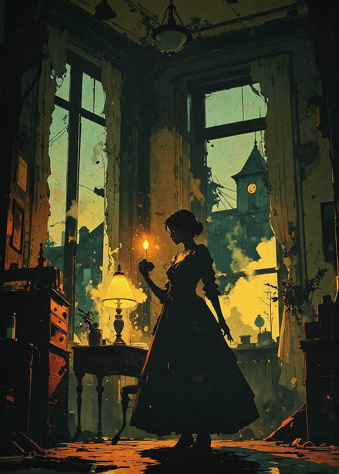 Gothic Romance Moody Vintage Art