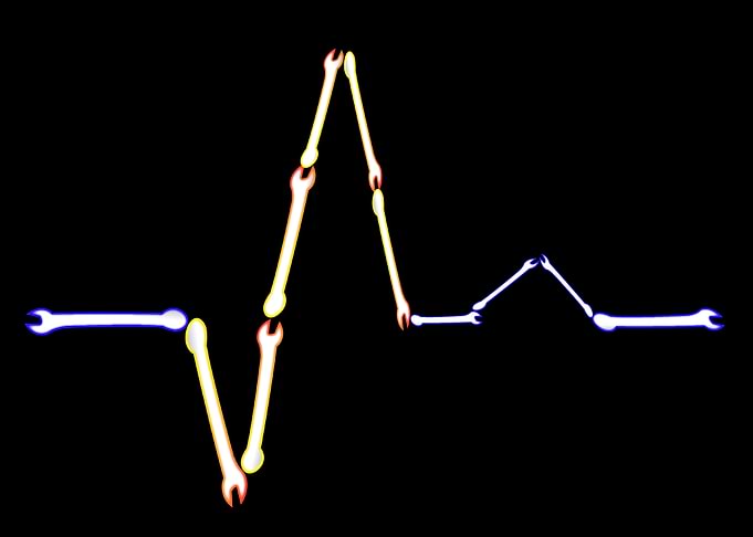 Tool Heartbeat EKG Line Art