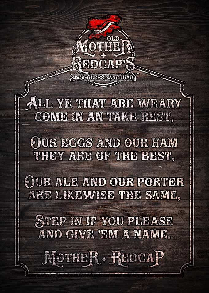 Old Mother Redcap's Smugglers Sanctuary Sign 1