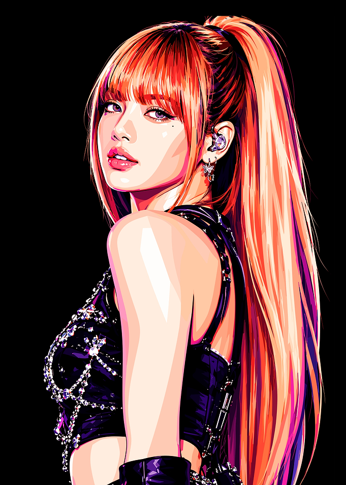Lisa Blackpink Digital Portrait