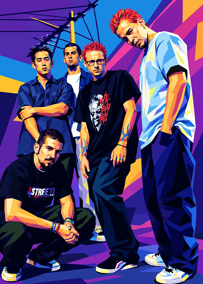 Linkin Park Pop Art Portrait