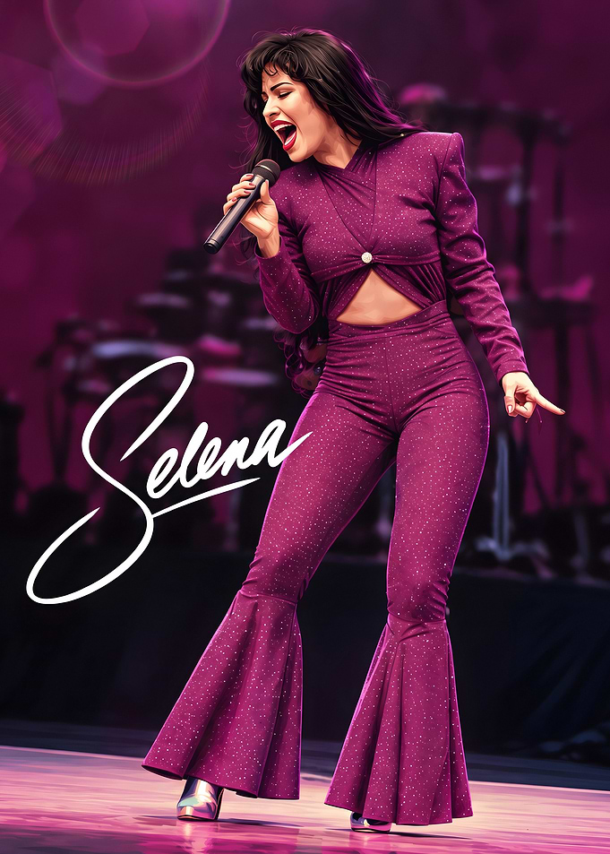 Selena Quintanilla Performing on Stage