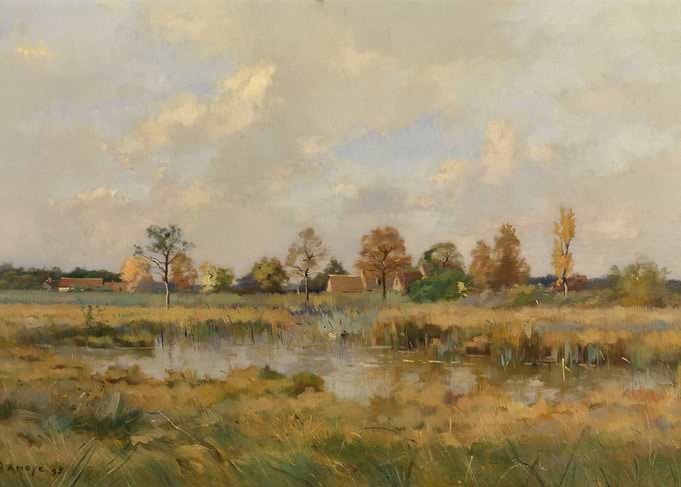 Pastoral Landscape with Pond