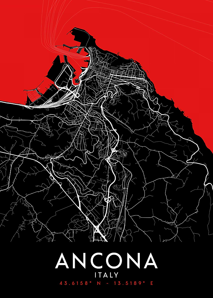 Ancona Dark Map