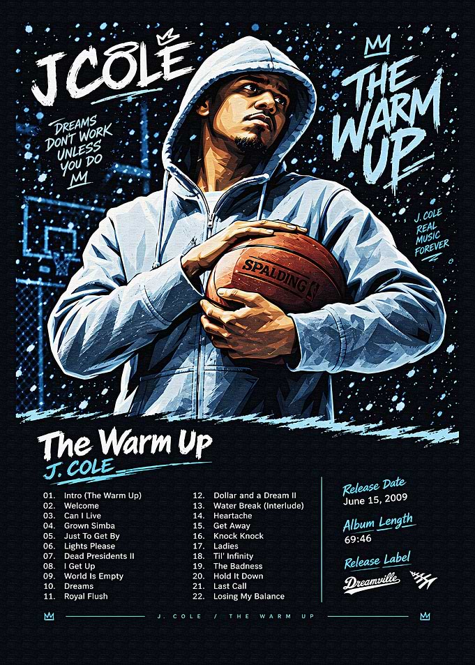 J. Cole The Warm Up Poster