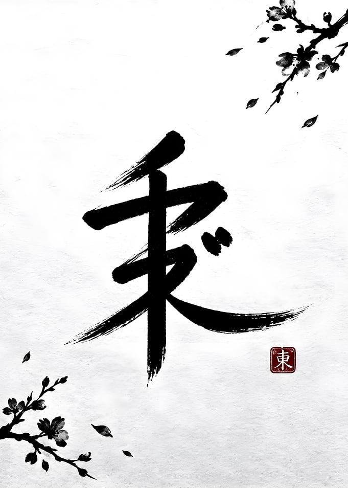 Japanese Calligraphy Kanji Art