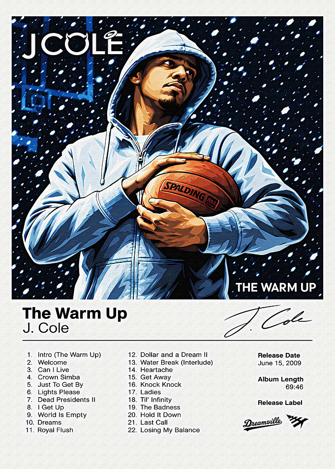 J. Cole The Warm Up Poster