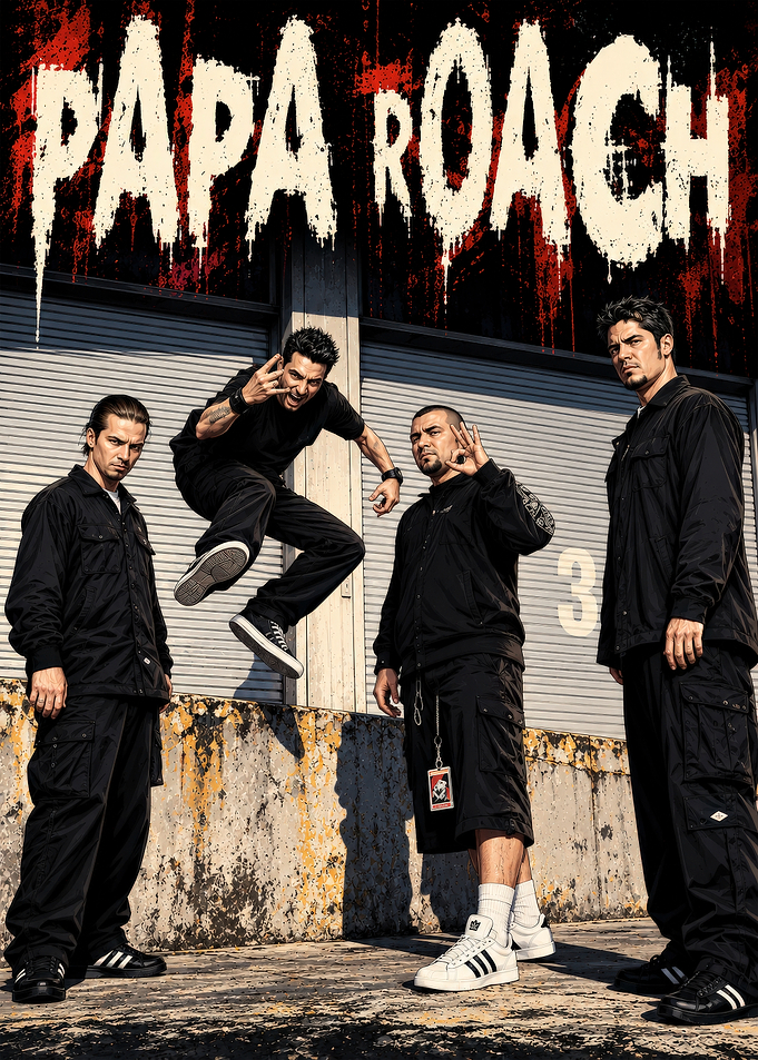 Papa Roach Band Promotional Poster