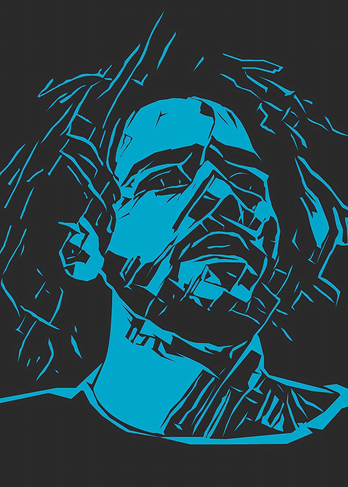 J. Cole Minimalist Portrait Art