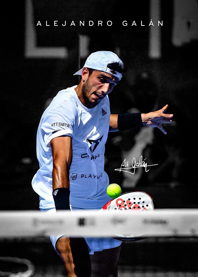 Alejandro Galan Padel Action Shot