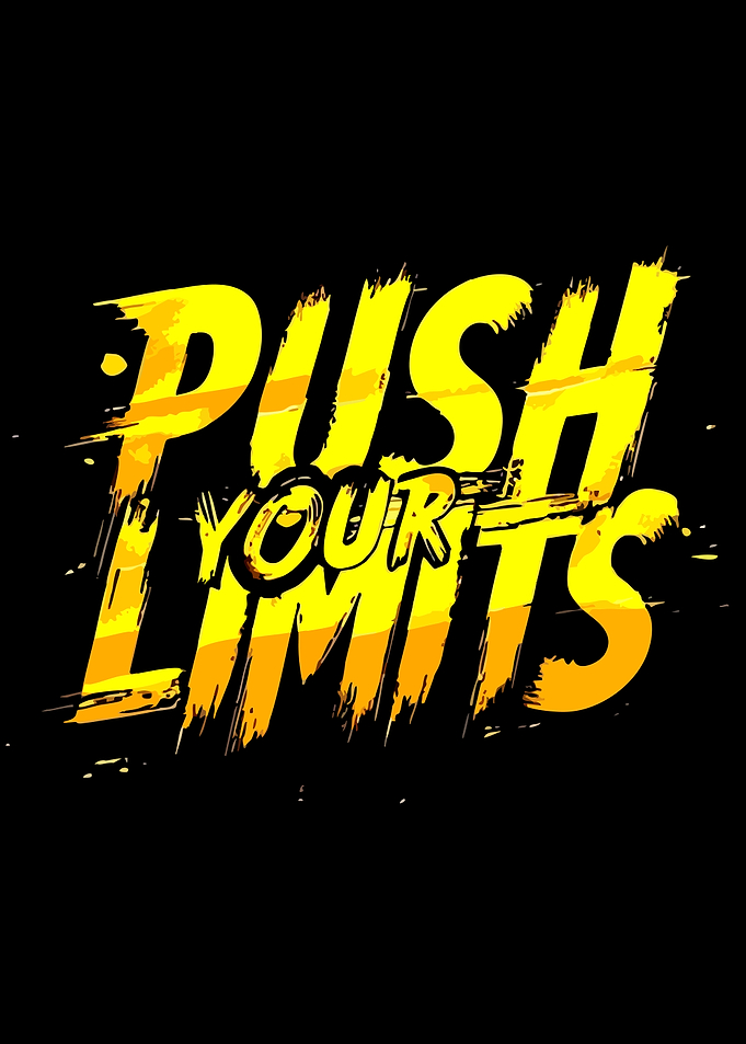 Push Your Limits Motivational Typography