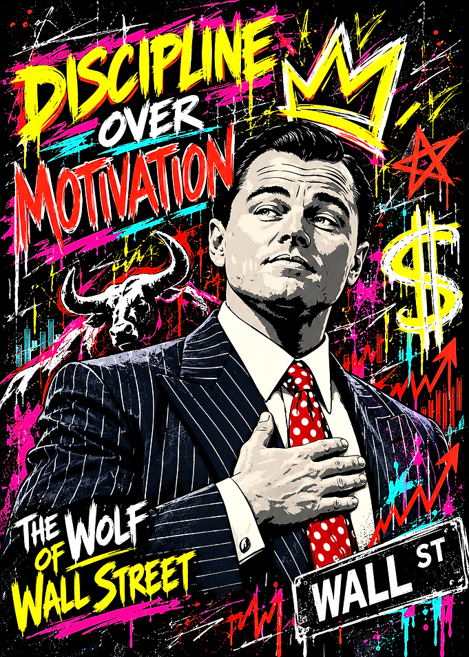 Wolf of Wall Street Graffiti Art