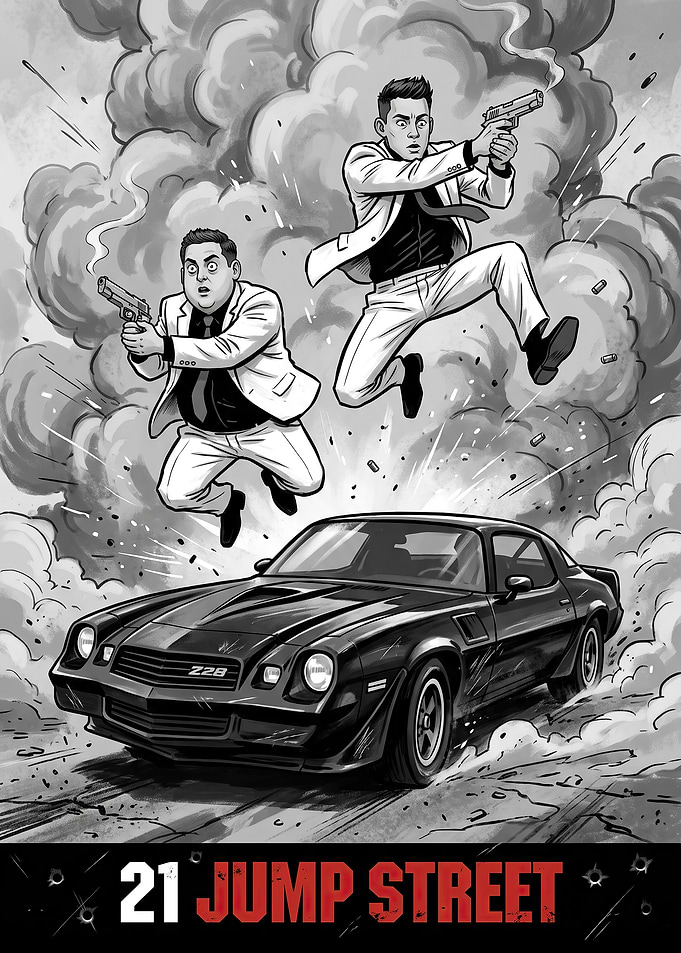 21 Jump Street Action Poster