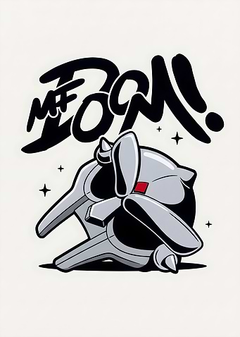 MF DOOM Metal Mask Illustration