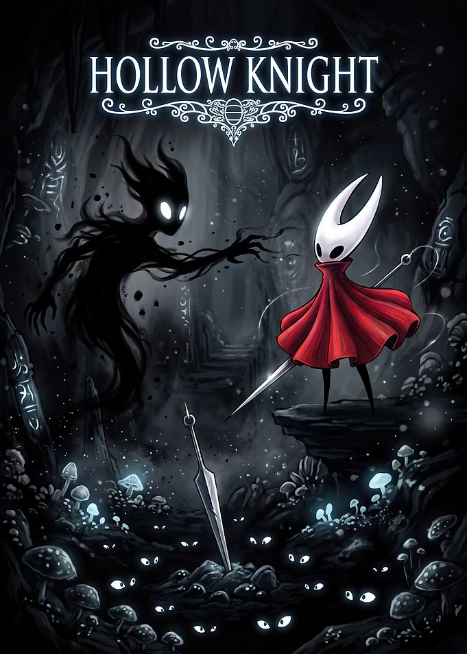 Hollow Knight Hornet and Shade Poster