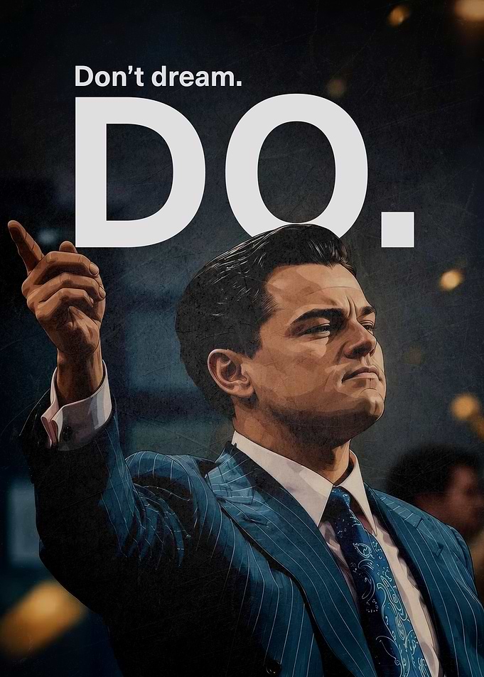 Jordan Belfort Inspirational Quote Poster