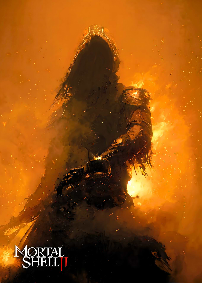 Mortal Shell II Fiery Warrior Poster