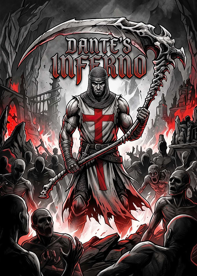 Dante's Inferno Knight with Scythe