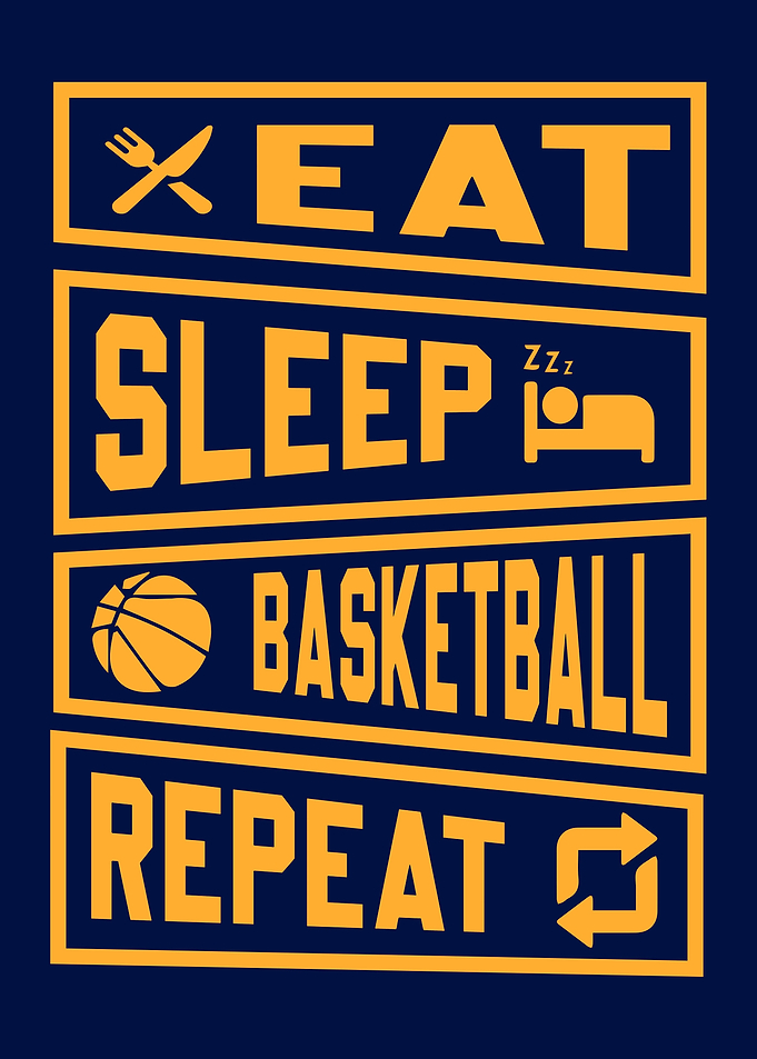 Eat Sleep Basketball Repeat Graphic