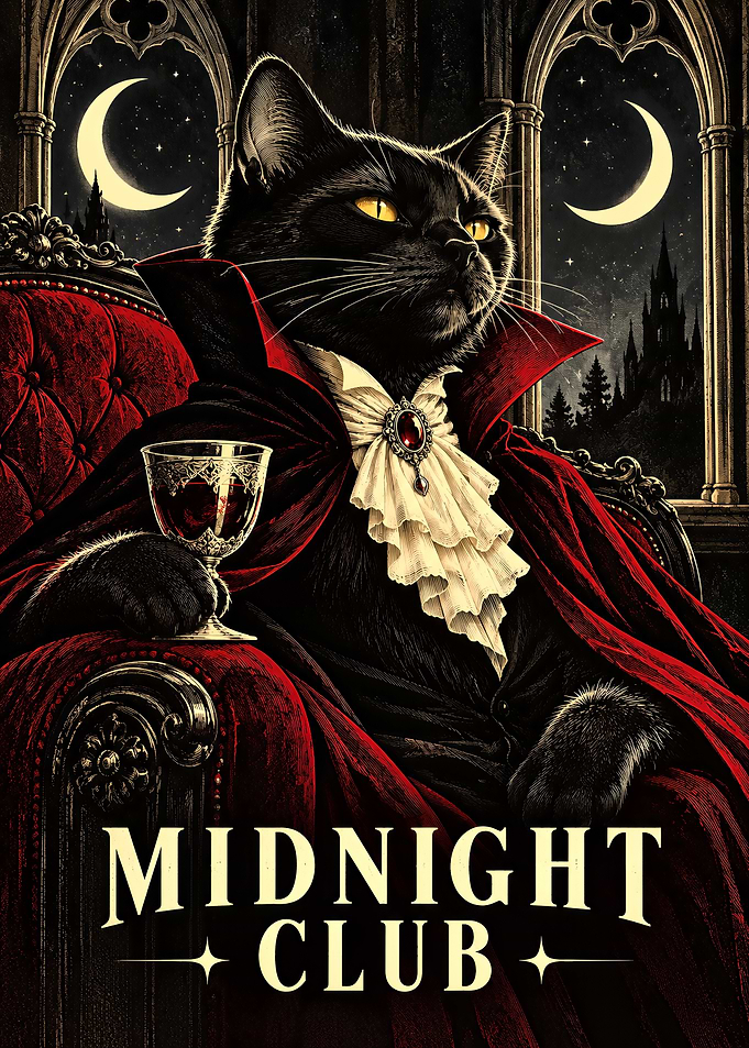 Midnight Club Vampire Cat Poster