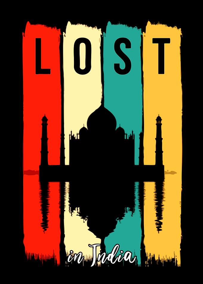 Lost in India Taj Mahal Graphic