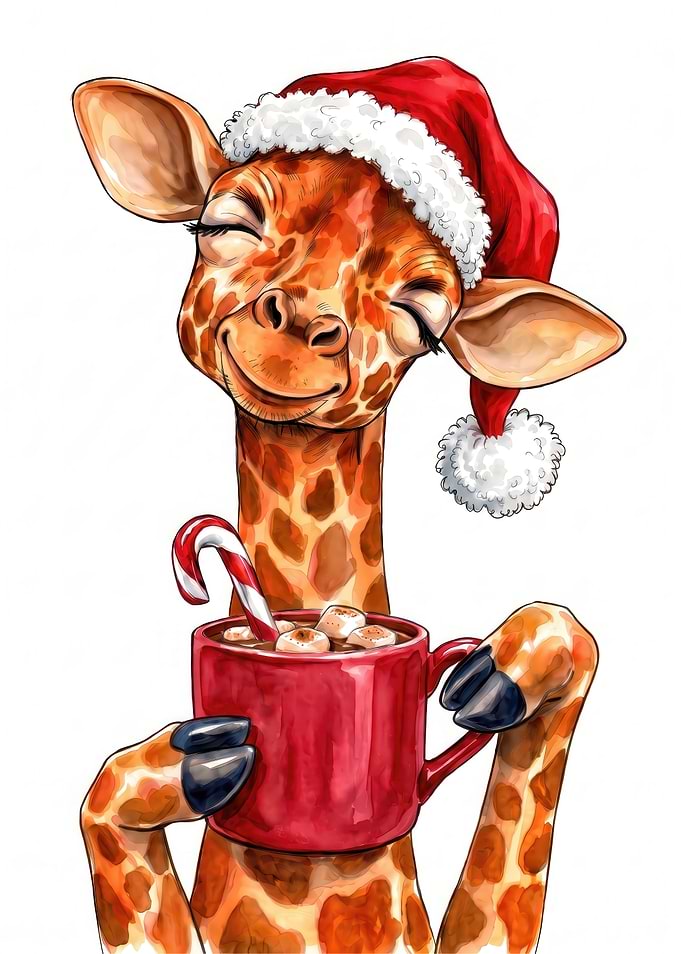 Morning Giraffe Christmas