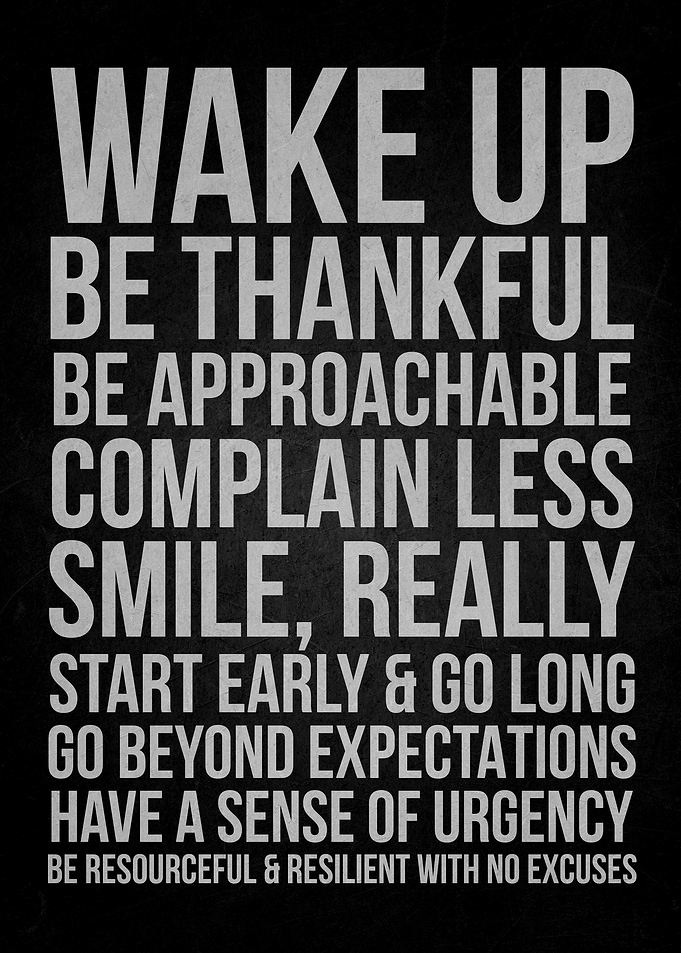 Inspirational Life Advice Typography Poster