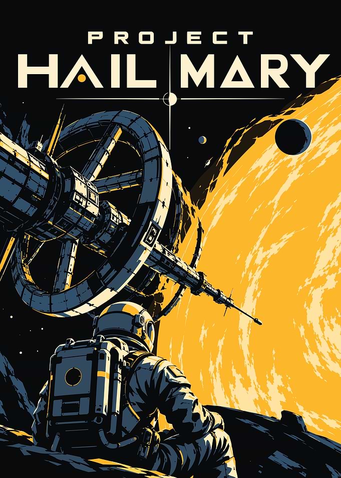 Project Hail Mary Space Poster
