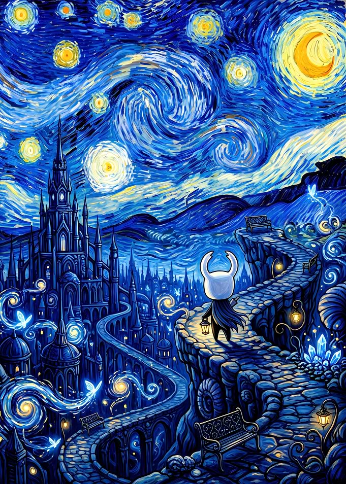 Hollow Knight Starry Night Mashup