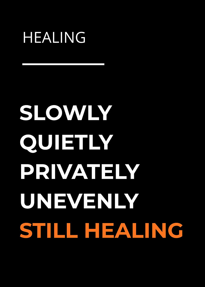 Inspirational Healing Typography Poster